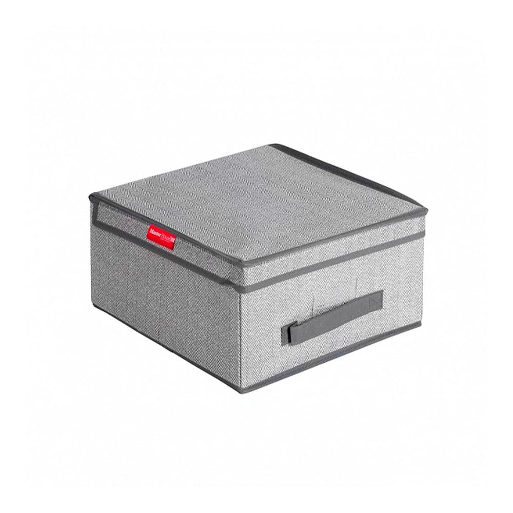 Короб Master House с откидной крышкой S 30х30х16см серый 60634