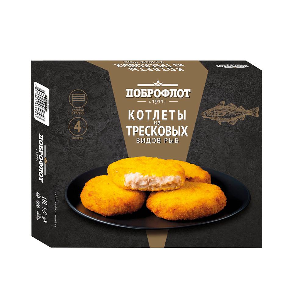 Котлеты Доброфлот Тресковые рубл в панир 340гр