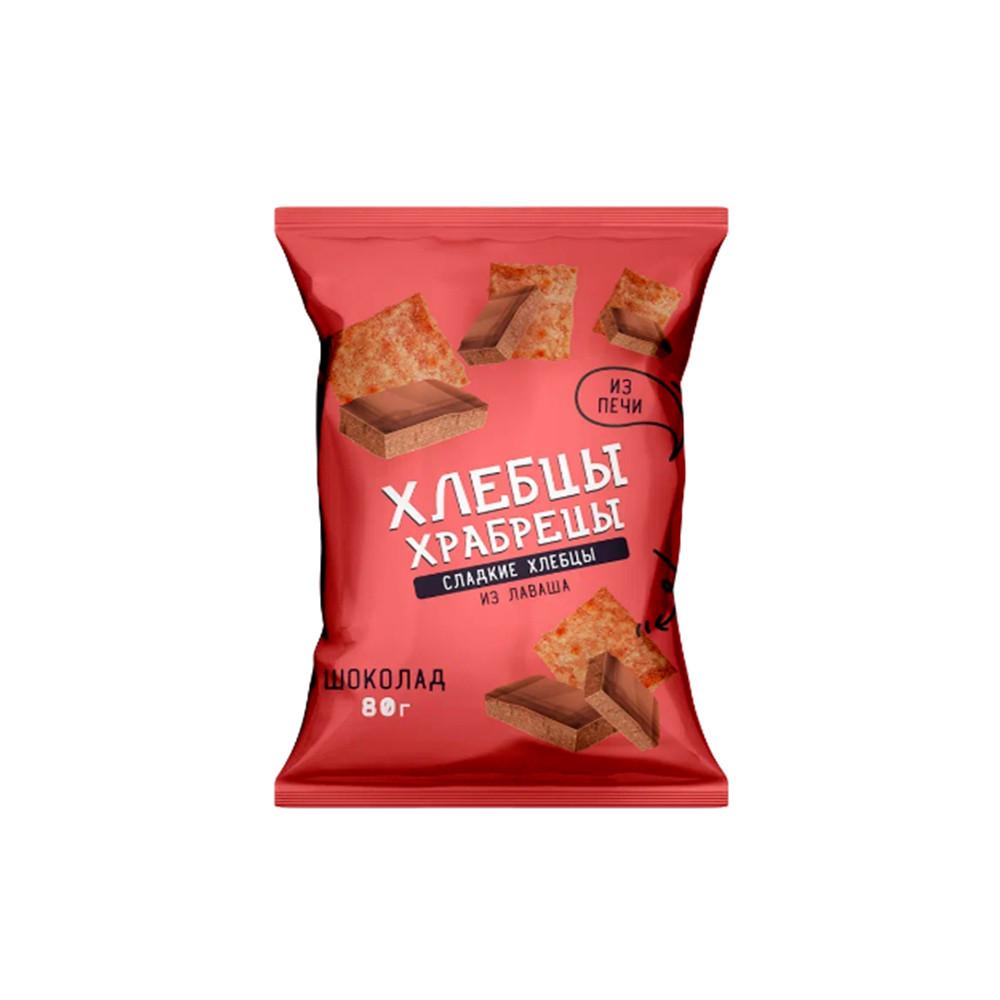 Хлебцы-Храбрецы сладкие со вкусом шоколада 80гр