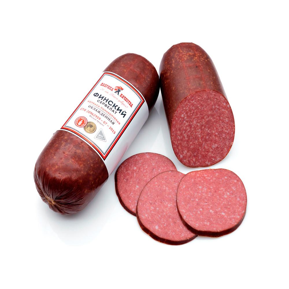 Колбаса п/к Сервелат Финский Фабрика качества кг