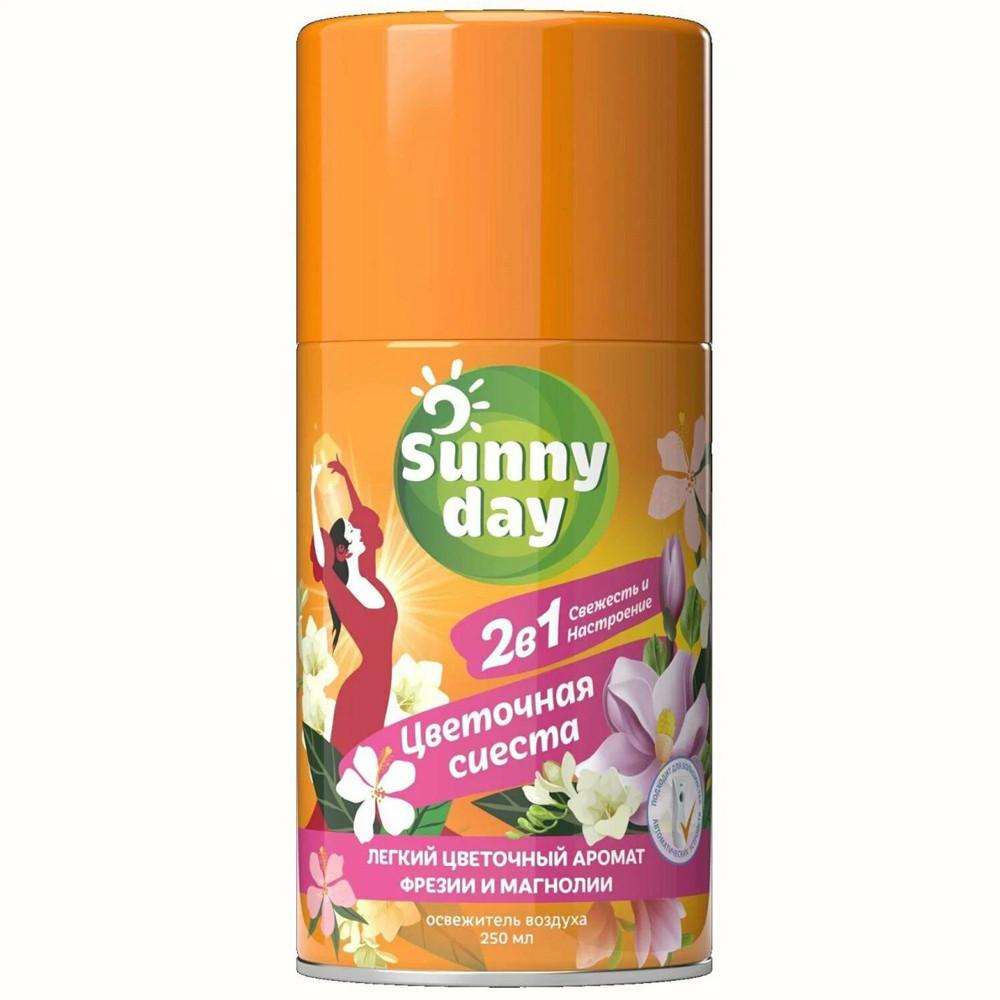 Баллон сменный для автоматического освежителя воздуха Sunny Day Цветочная сиеста 250мл