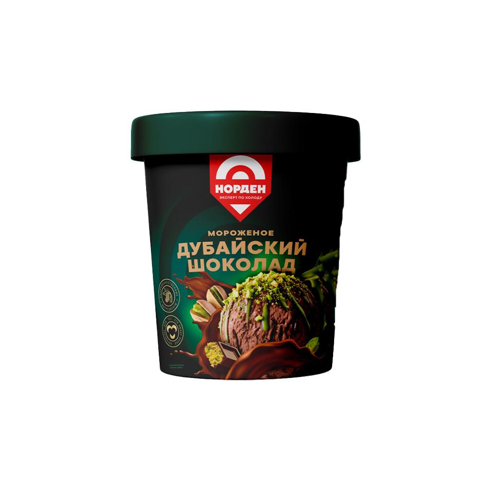 БЗМЖ Мороженое Норден Дубайский Шоколад сливоч 8% ведерко 330гр
