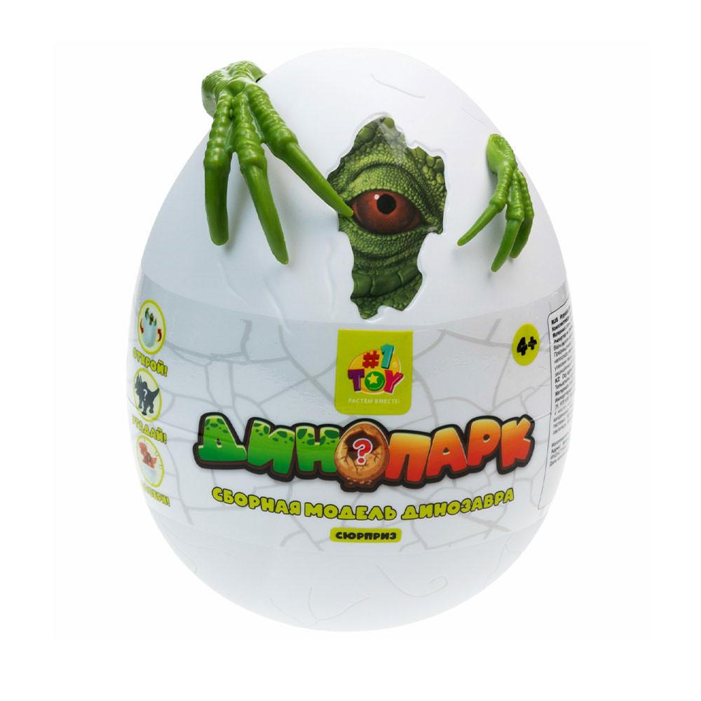 Гигантское яйцо с динозавром 1TOY Динопарк 3 вида Т23899