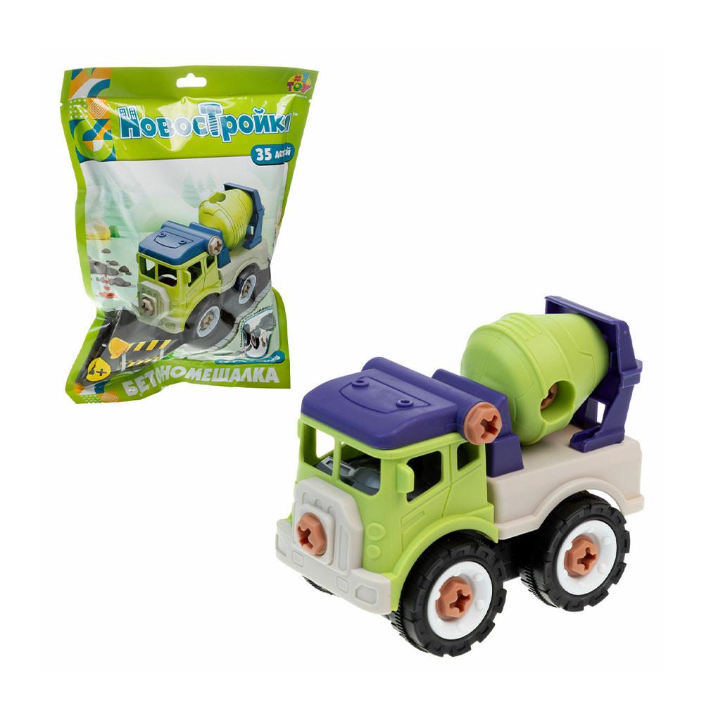 Набор 1TOY Новостройка Бетономешалка сборная модель 35 деталей