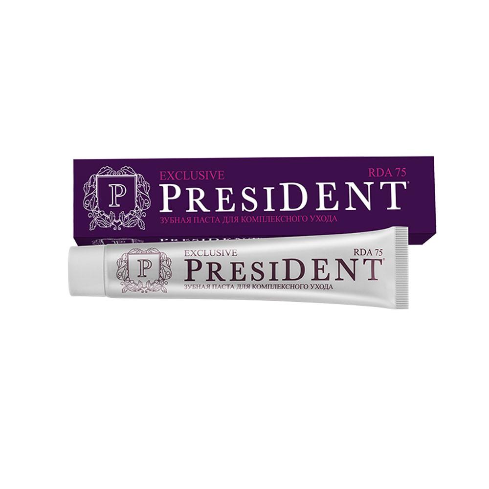 Паста зубная PRESIDENT Exclusive (75 RDA) 75 гр