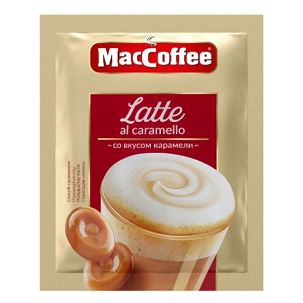 Кофейный напиток растворимый MacCoffee LATTE со вкусом карамели 22гр