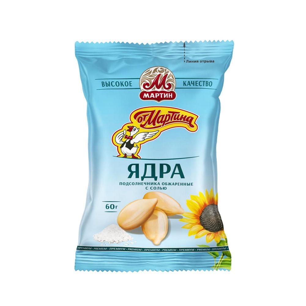 Семечки От Мартина очищенные обжаренные премиум с солью 60гр