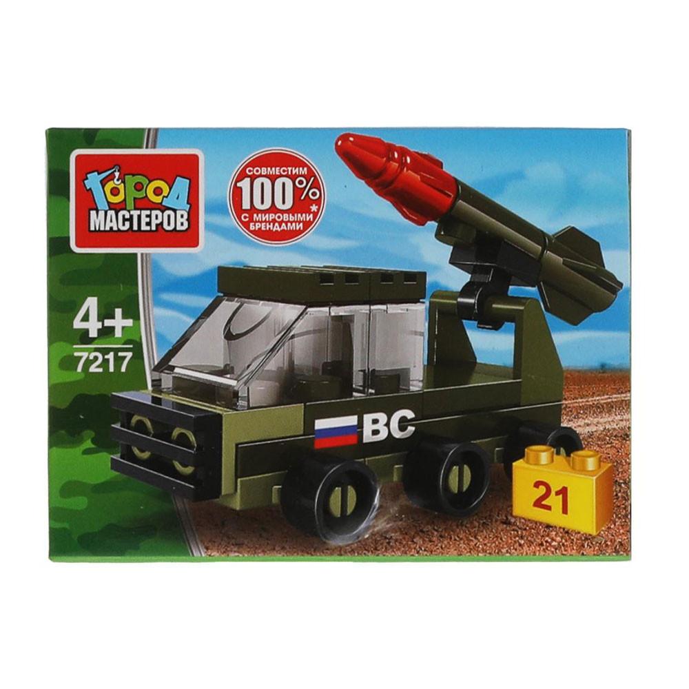 Конструктор Город мастеров машинка с ракетой 21 деталь