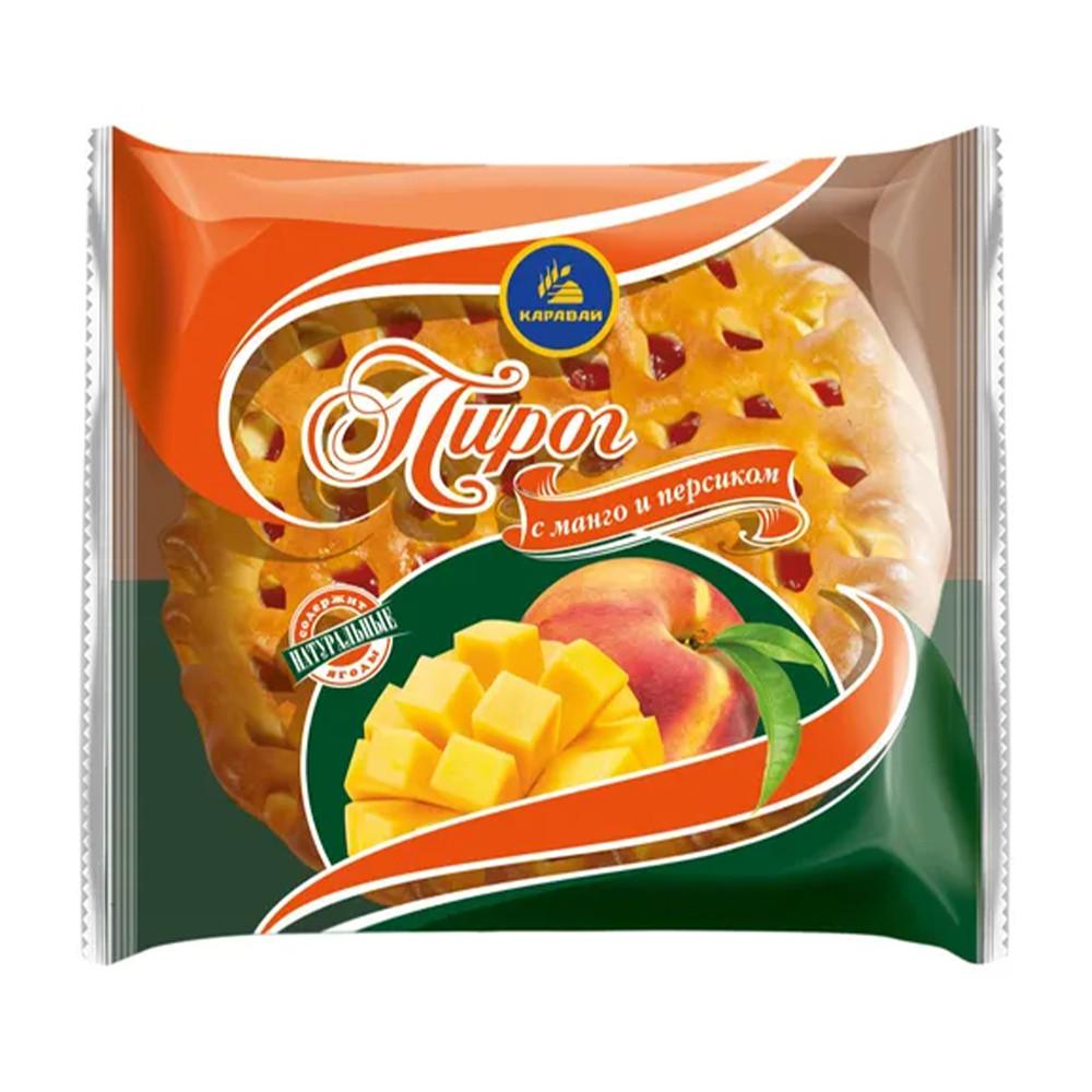 Сдоба Пирог с манго и персиком 230гр Каравай