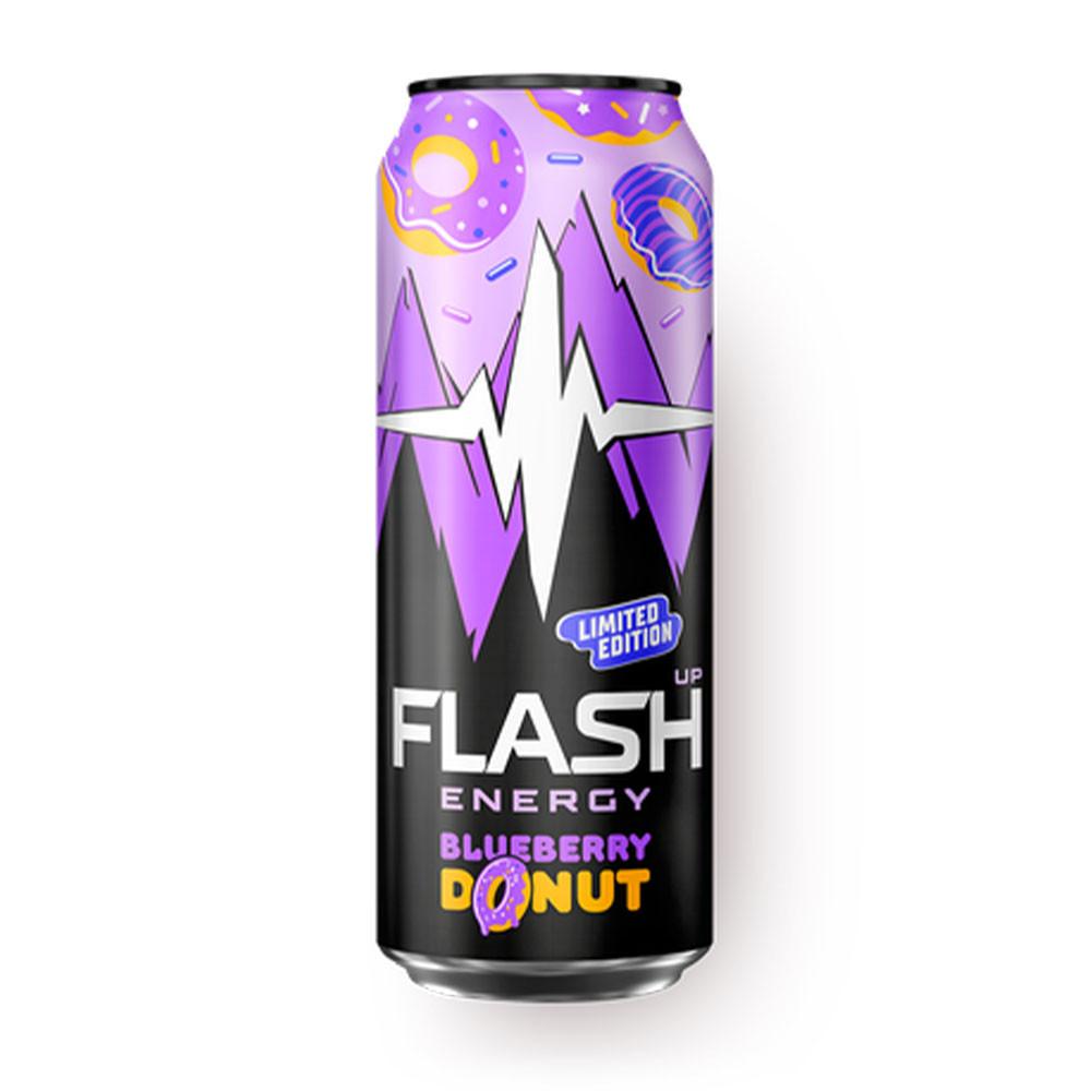 Напиток б/а тонизирующий Флэш Ап Энерджи Блюберри Донат черника-пончик 0,45л ж/б
