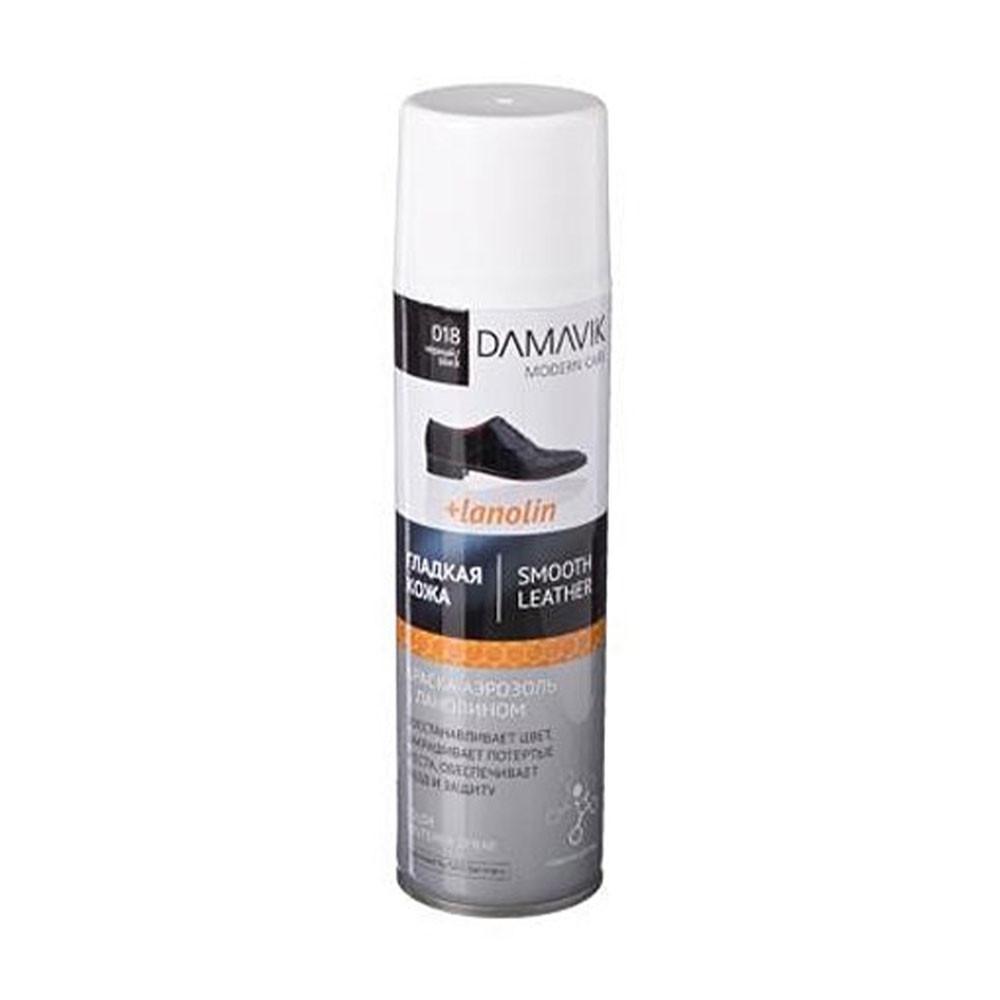 Краска-Аэрозоль ДАМАВИК для гладкой кожи Черный 250мл арт. 9002-018