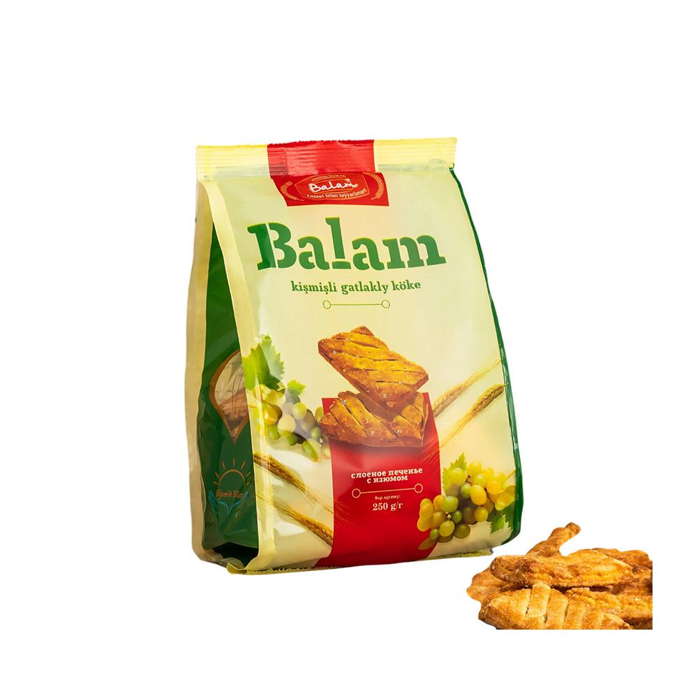 Печенье BALAM  слоеное с изюмом 250гр