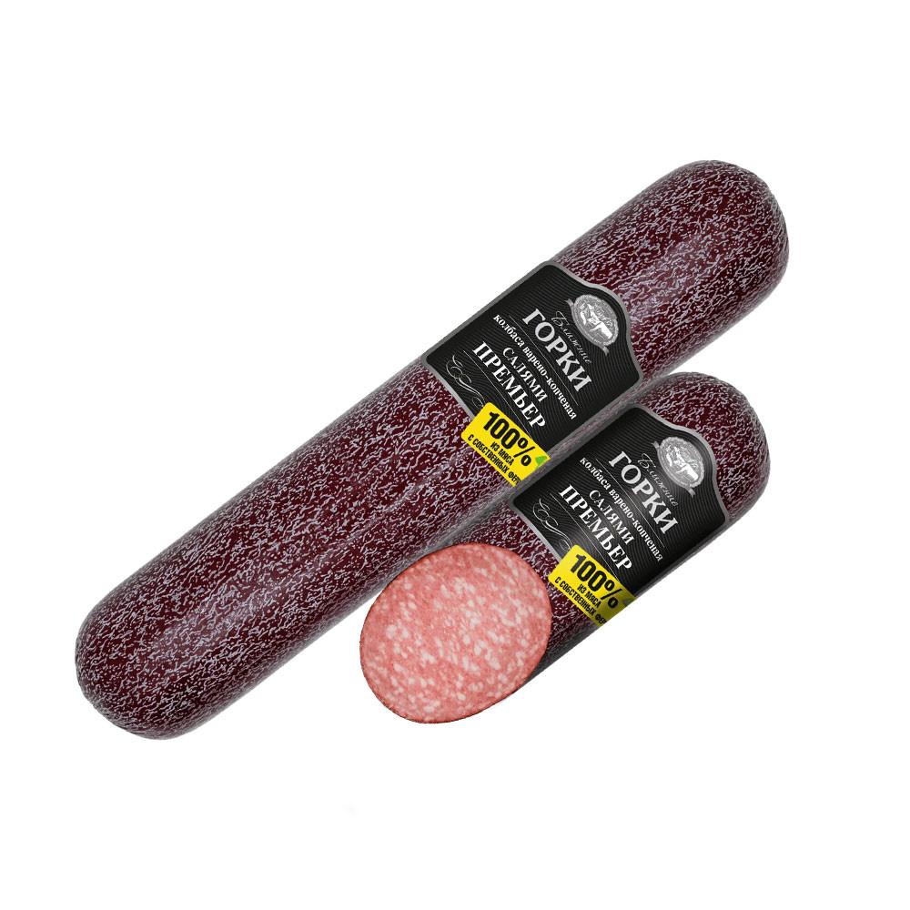 Колбаса в/к Салями премьер Ближние Горки в/у срез 300гр