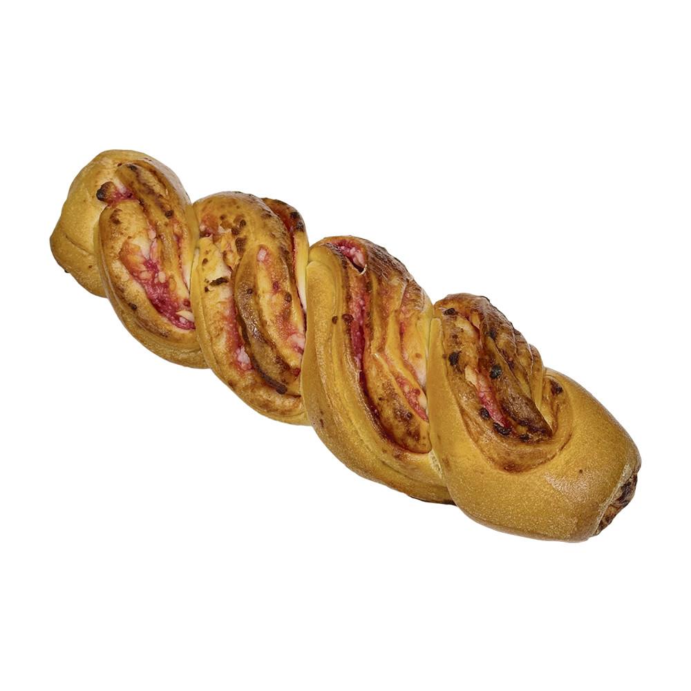 Пр-во Косичка с творогом и малиной 130г