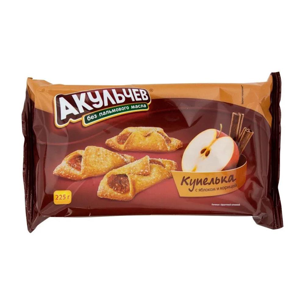 Печенье сдобное Акульчев Купелька яблоко с корицей 225гр