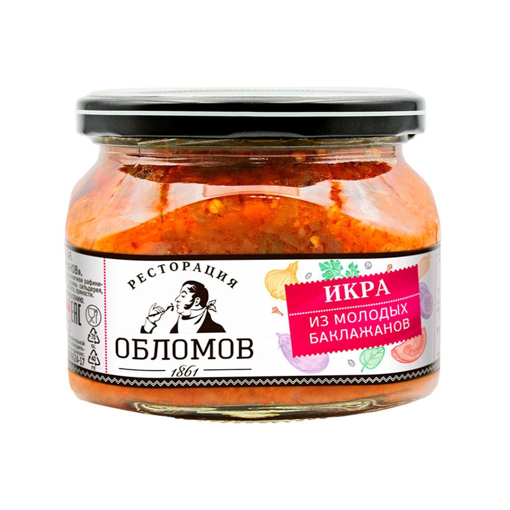 Икра из молодых баклажанов Ресторация Обломов 320гр