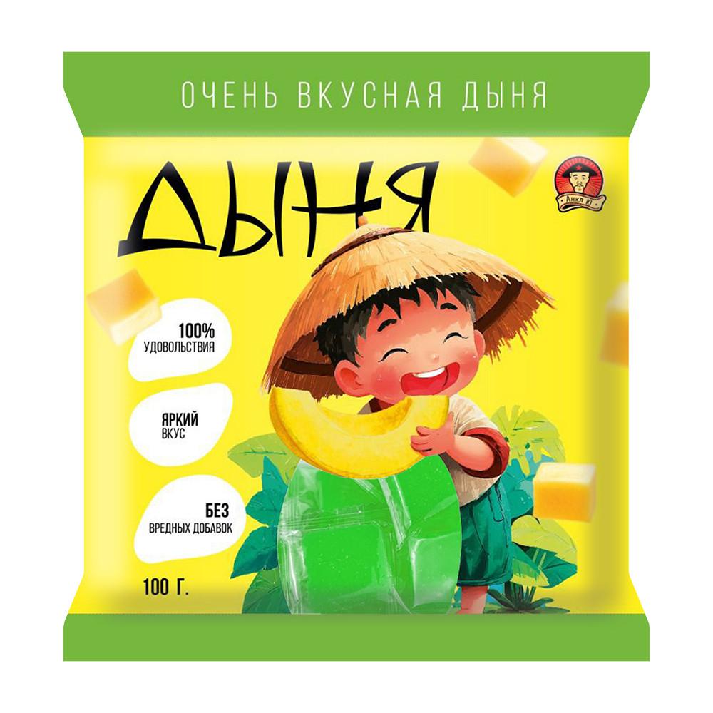 Конфеты жевательные АНКЛ Ю дыня 100гр