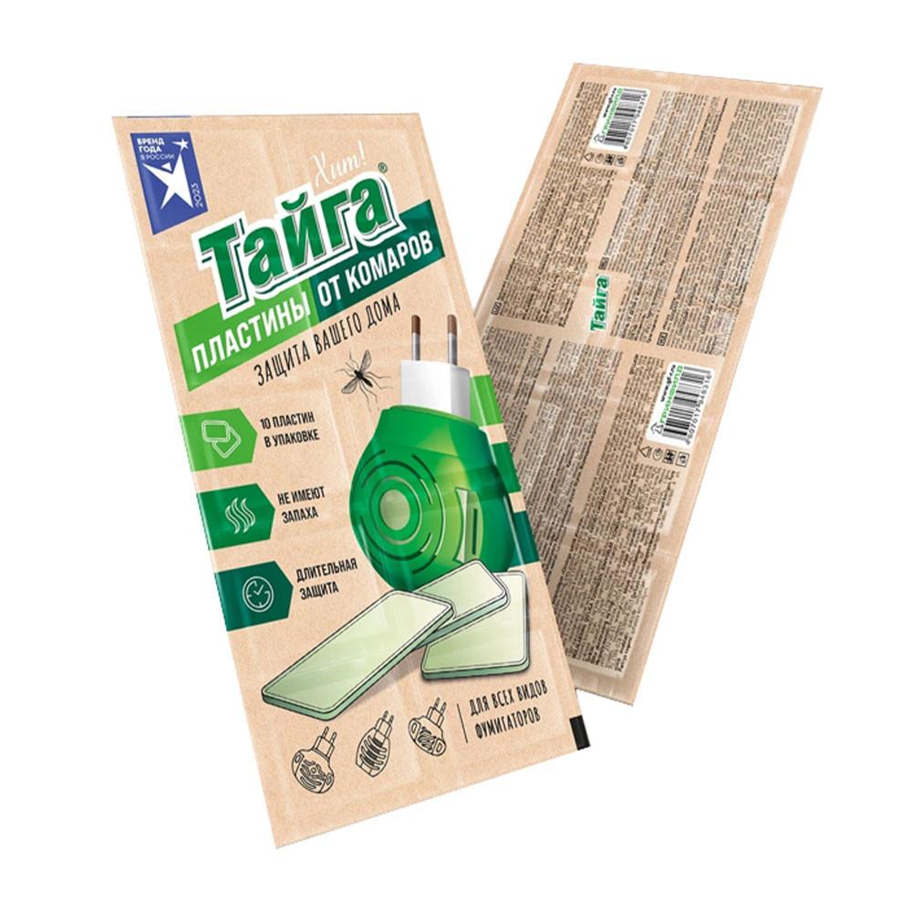 Пластины от комаров Тайга Хит инсектицидные 10шт