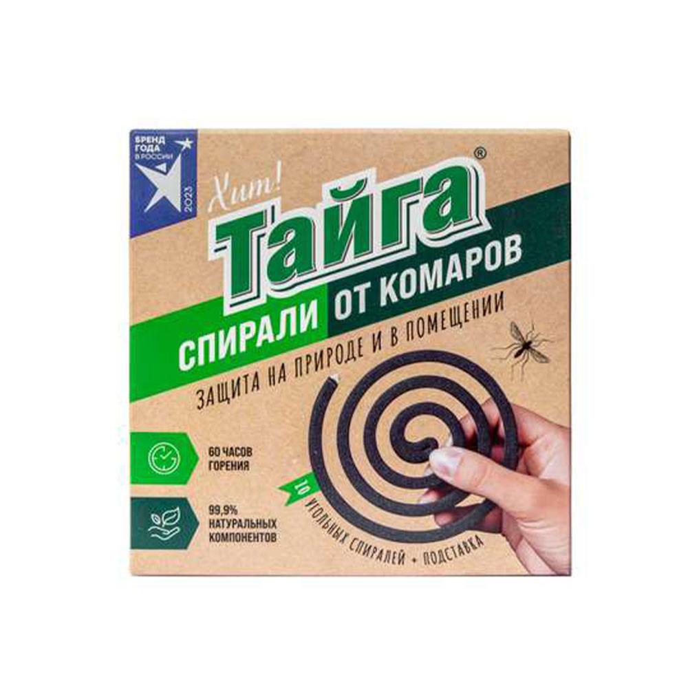 Спирали от комаров Тайга Хит угольные 10шт