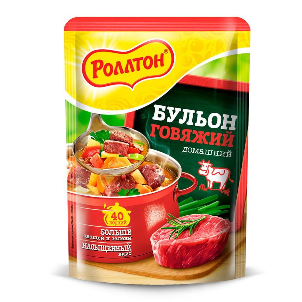 Бульон Роллтон говяжий домашний 90гр