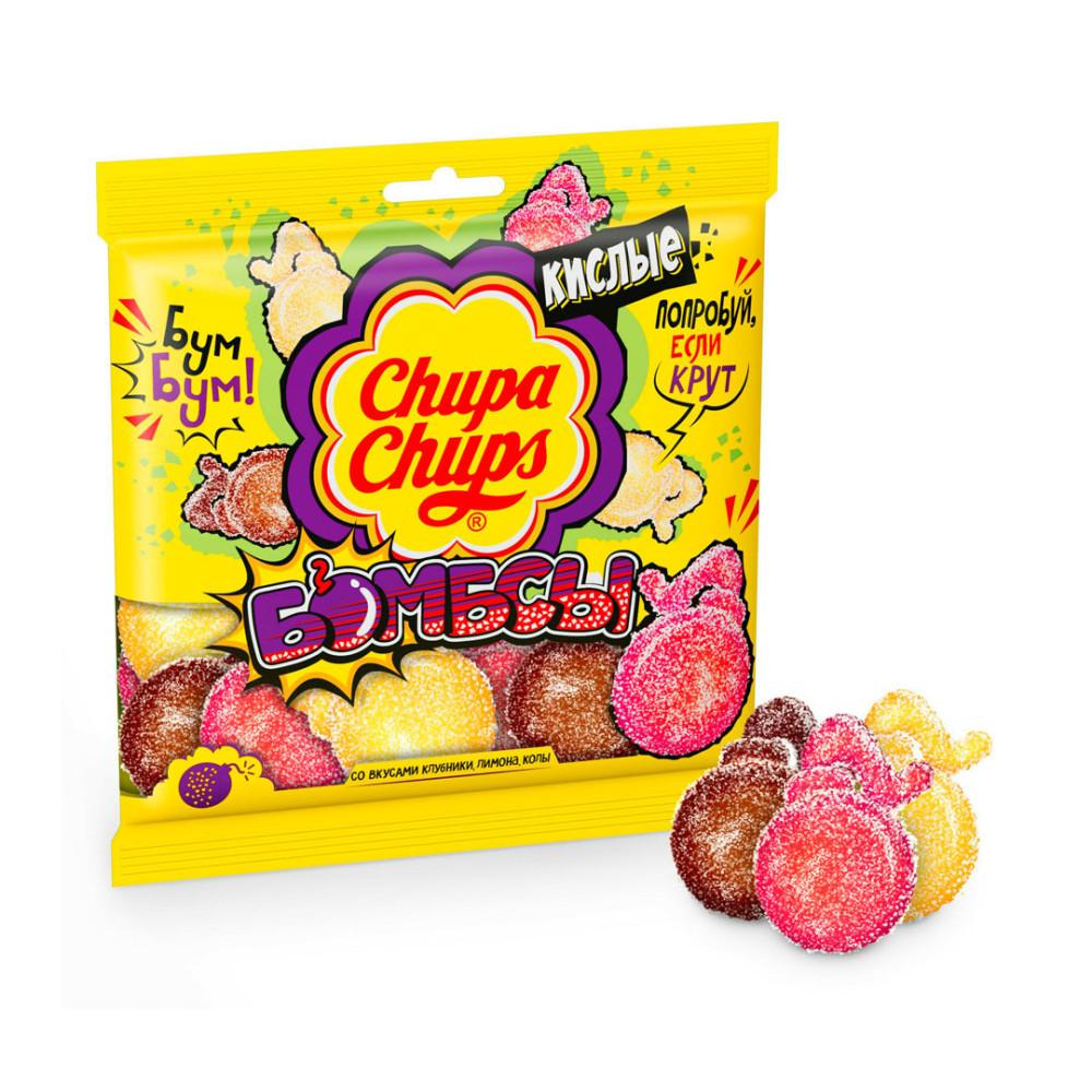 Мармелад жевательный Chupa Chups Кислые бомбсы 120гр