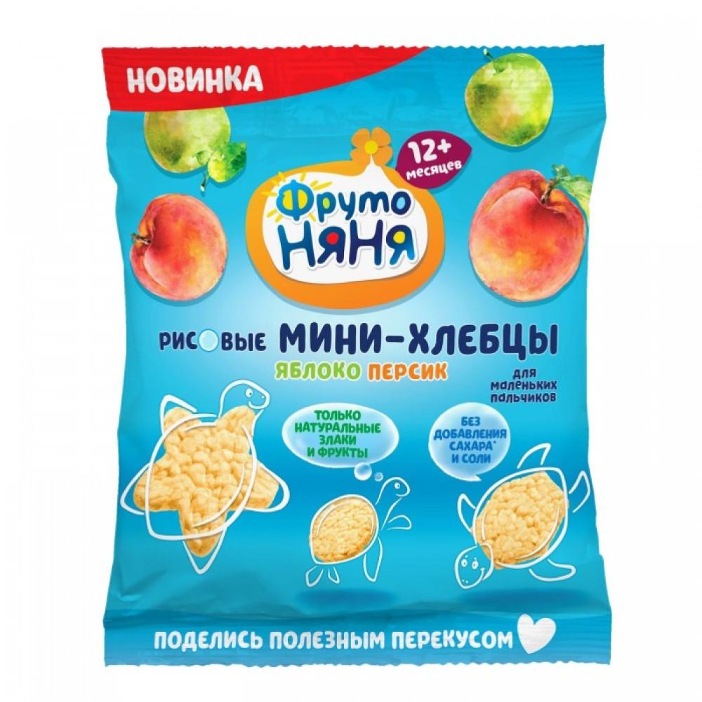 Мини-Хлебцы ФрутоНяня рисов ябл персик 30г флоупак