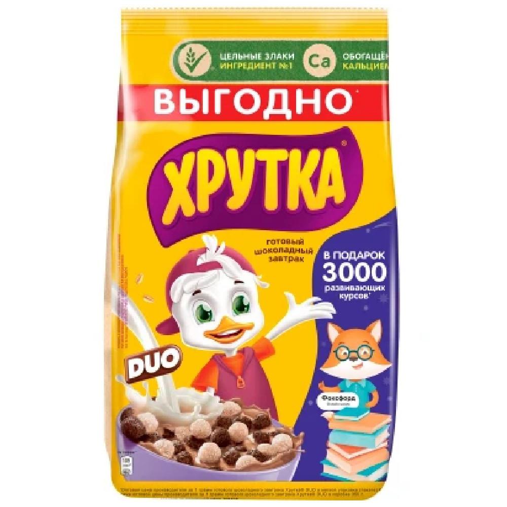Готовый завтрак Хрутка Duo шарики 650гр пакет