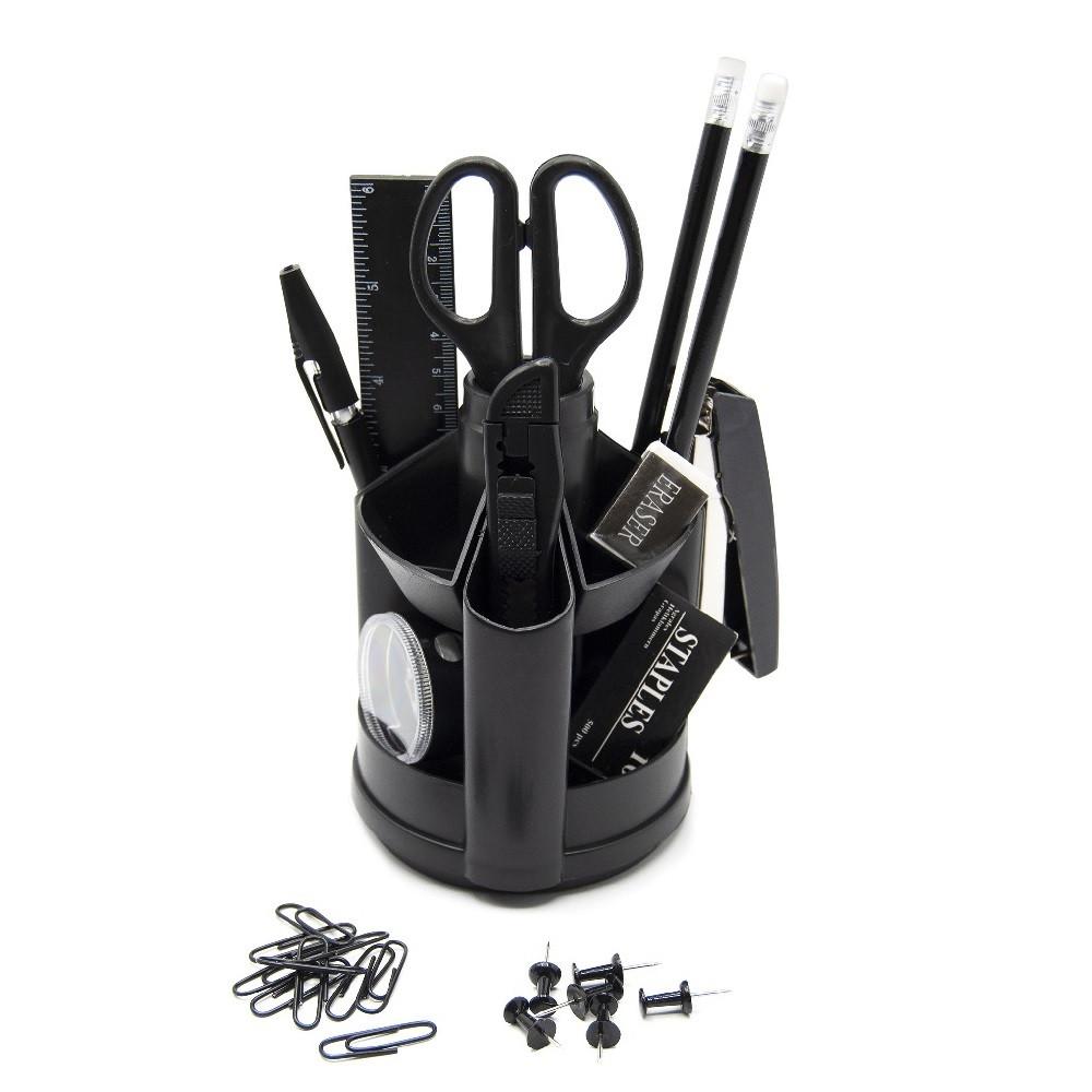 Настольный набор Silwerhof (13 пред.) пластик черный