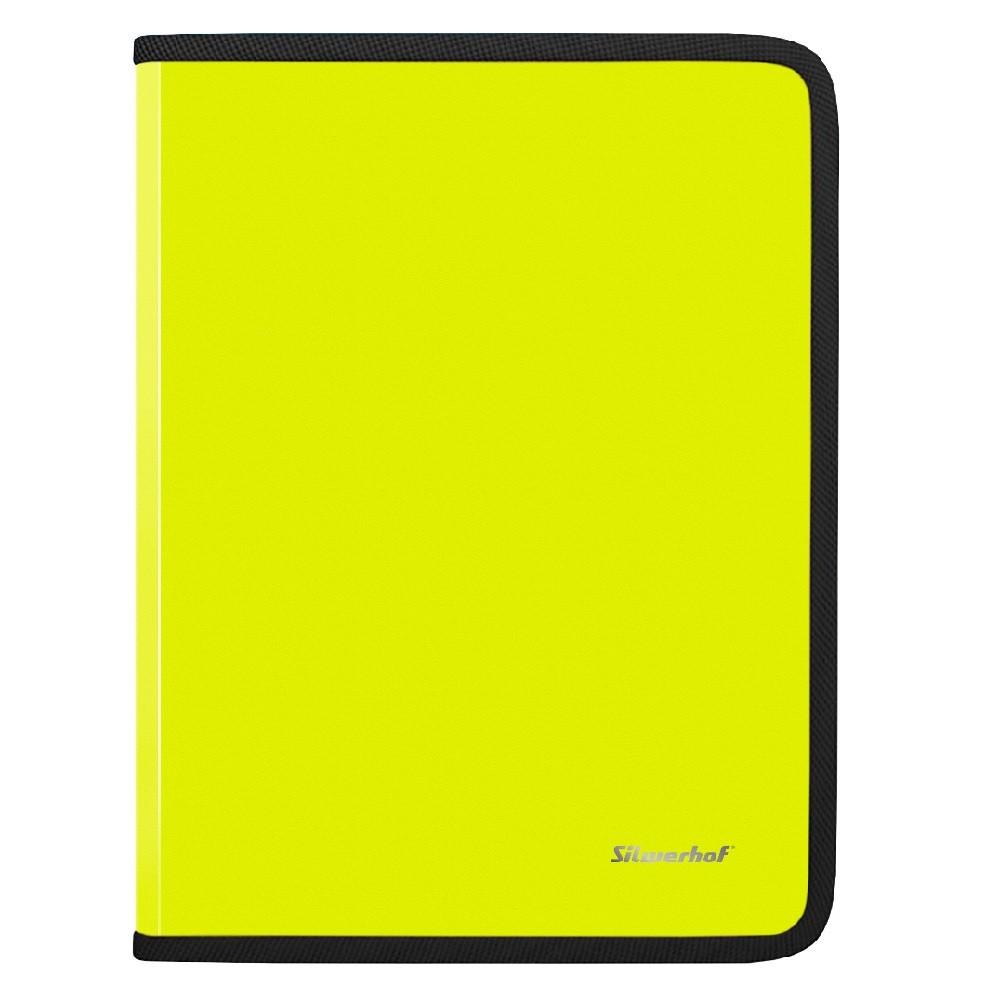 Папка Silwerhof для тетрадей пластик желтый A4 250х320х25мм 671962